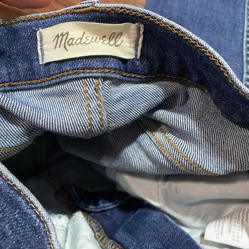 Madewell Women's 10" High Rise Skinny Jeans Blue Size 23 - Picture 4 of 5